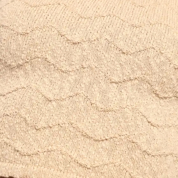 LULU'S Make It Look Easy Beige Knit Sweater Tank. Size Small NWT - Picture 5 of 10